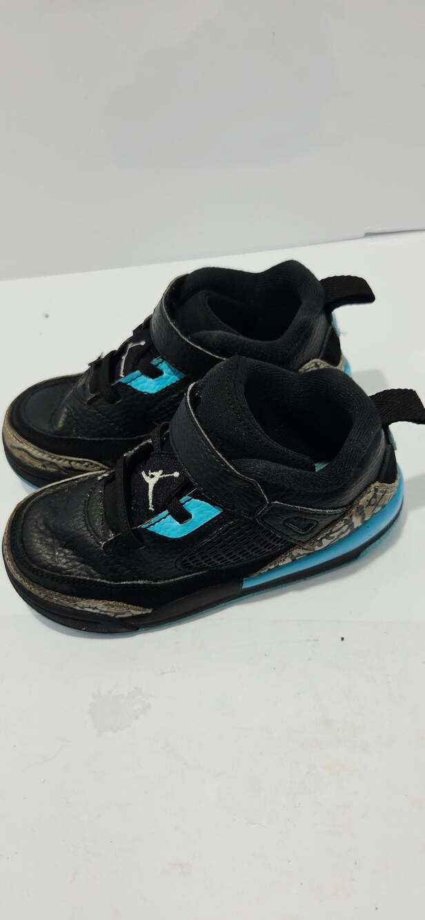 Jordan Spizike Low Toddler Shoes Black Gamma Blue FQ3952-005 Sz 10C
